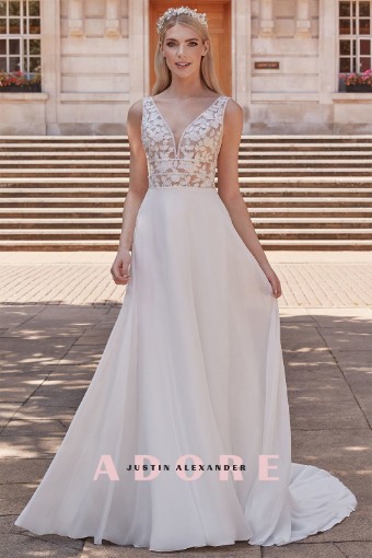 Adore by Justin Alexander 11226 Alessia #5 Ivory/Nude thumbnail