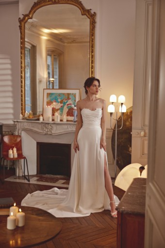Adore by Justin Alexander 11369SD2 Marguerite #0 Ivory thumbnail