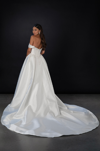Martina Liana ML1823 #3 Ivory Organdy Jacquard thumbnail