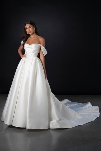 Martina Liana ML1823 #2 Ivory Organdy Jacquard thumbnail