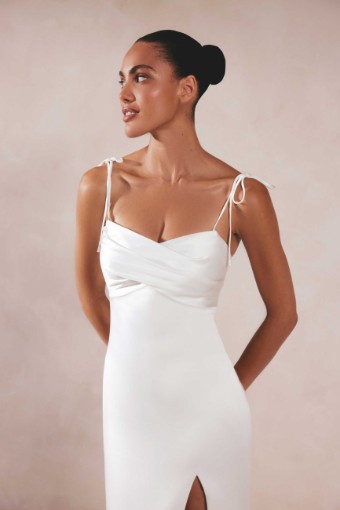 Adore by Justin Alexander 11383X(no slit) Lucienne #2 Ivory thumbnail