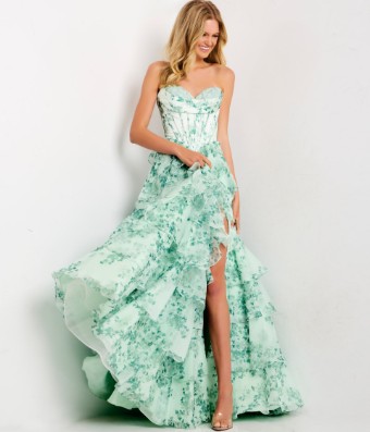 Jovani 48772 #0 Blush Print thumbnail