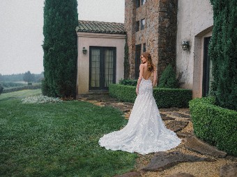 Allure Bridals A1475L #4 Champagne/Ivory/Nude thumbnail